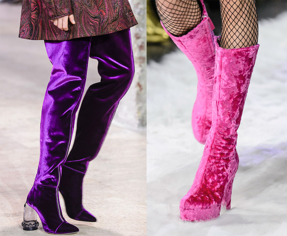 Bottes en velours