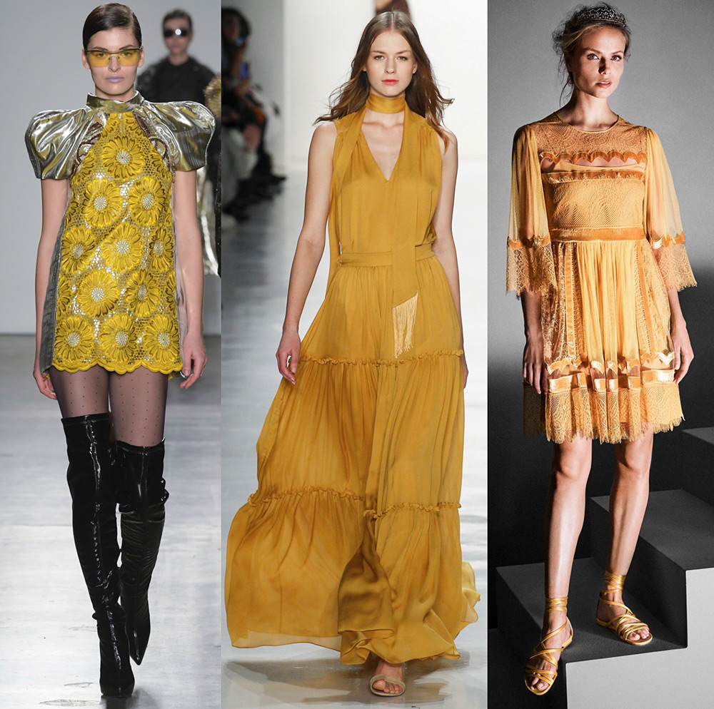 Robe jaune pour le nouvel an 2026