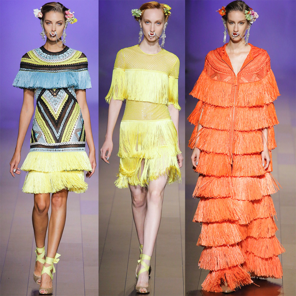 Robes élégantes à franges