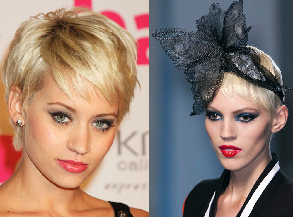 Coiffures pour cheveux courts pour une fête