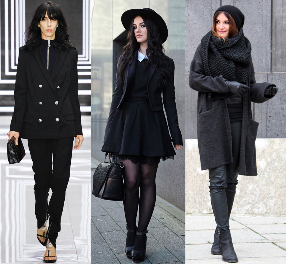 Couleur noire dans les vêtements