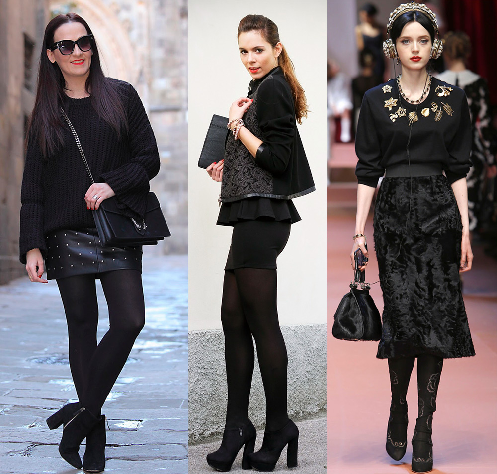 Couleur noire dans les vêtements