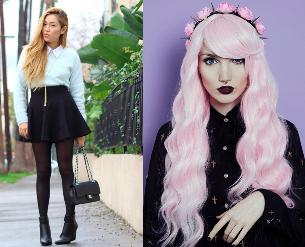 La combinaison du noir avec des pastels