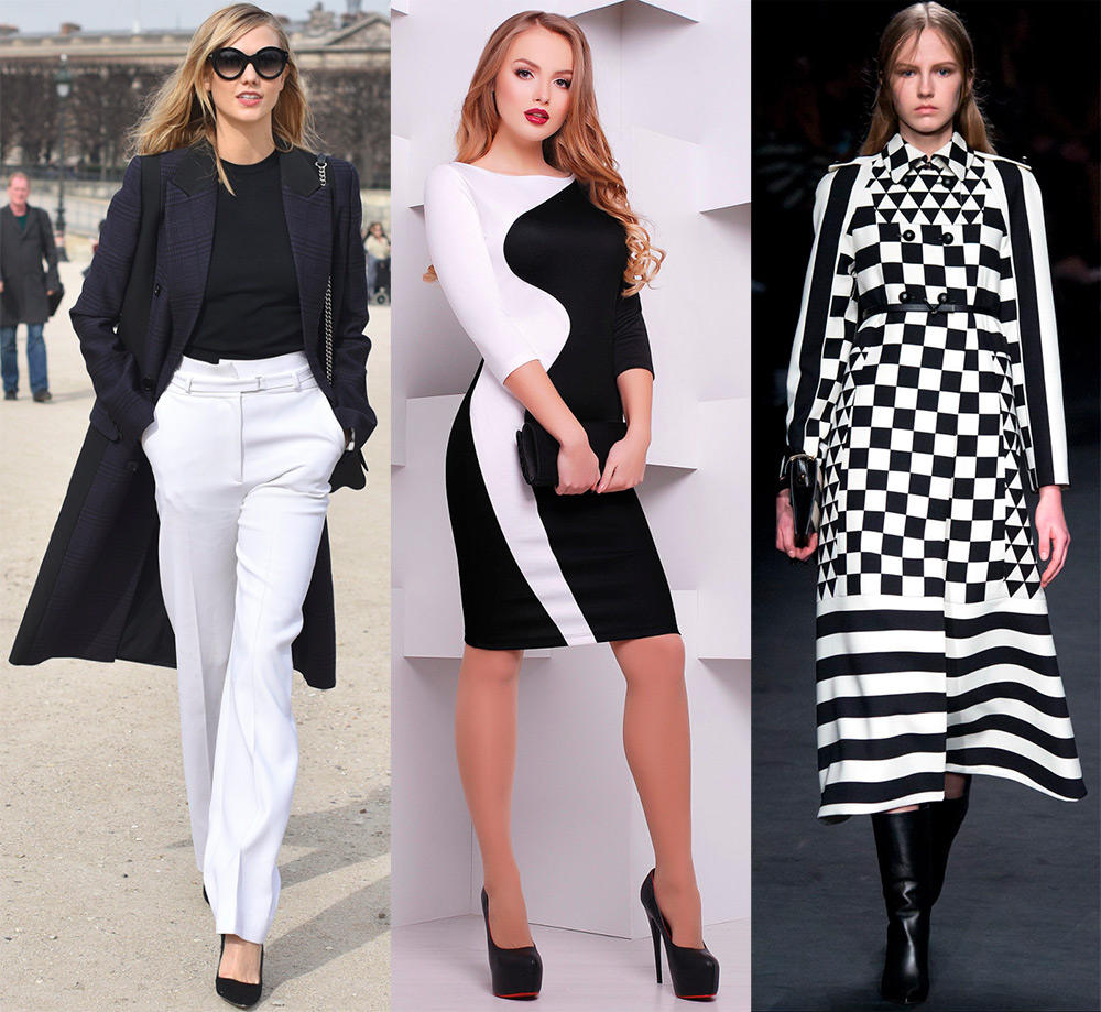 Looks noir et blanc pour les filles