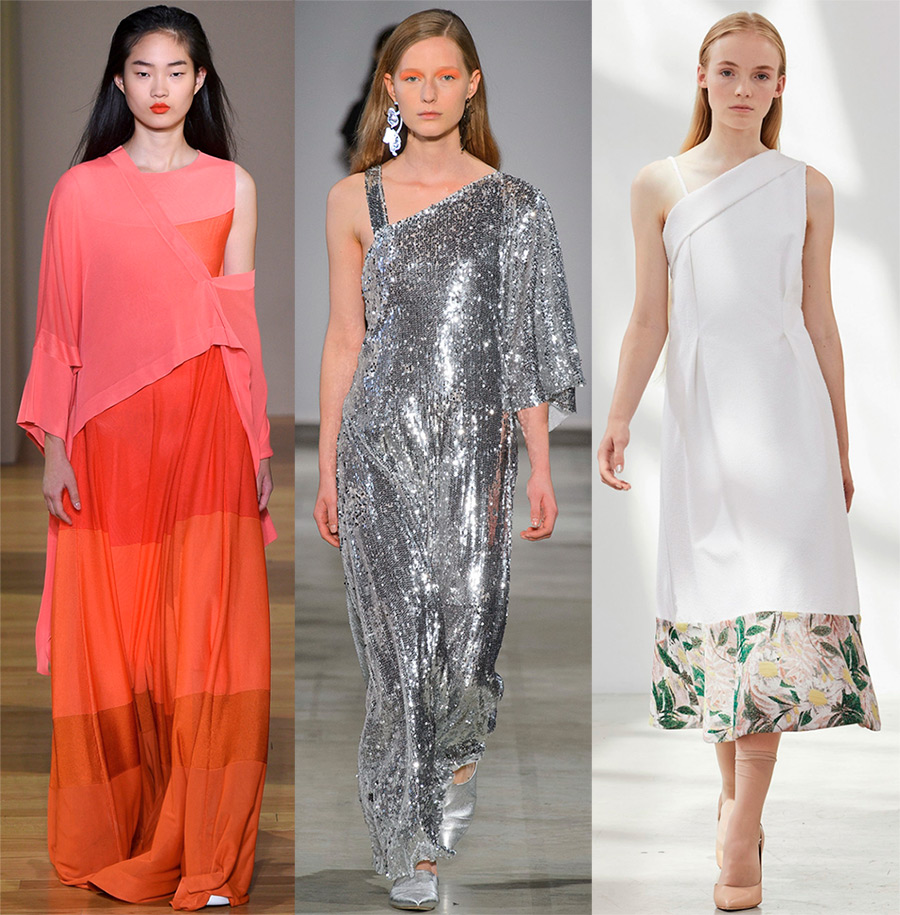 Robes à une manche et robes à une épaule 2026