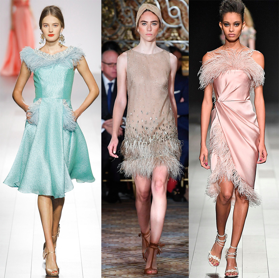 De belles robes en plumes