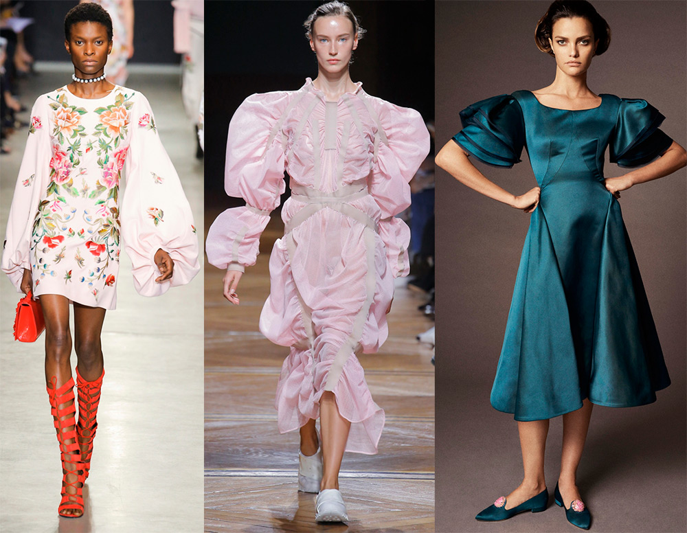 Robes à manches bouffantes