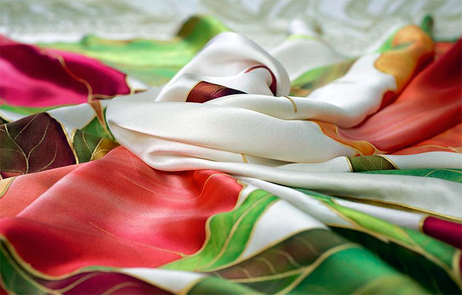 Foulards en soie naturelle