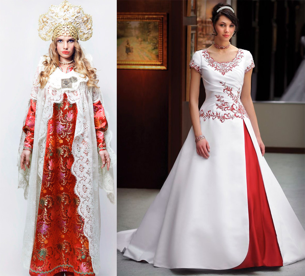 Robes de mariée à la russe