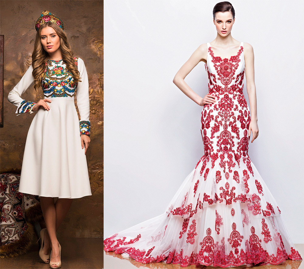 Robes de mariée à la russe