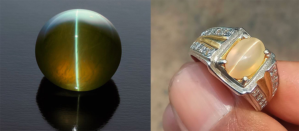 Boucles d'oreilles oeil de chat