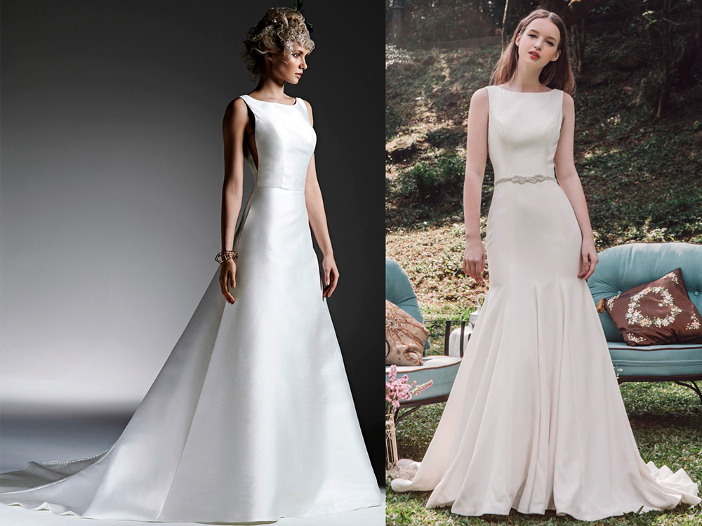 Robe de mariée dans le style du minimalisme