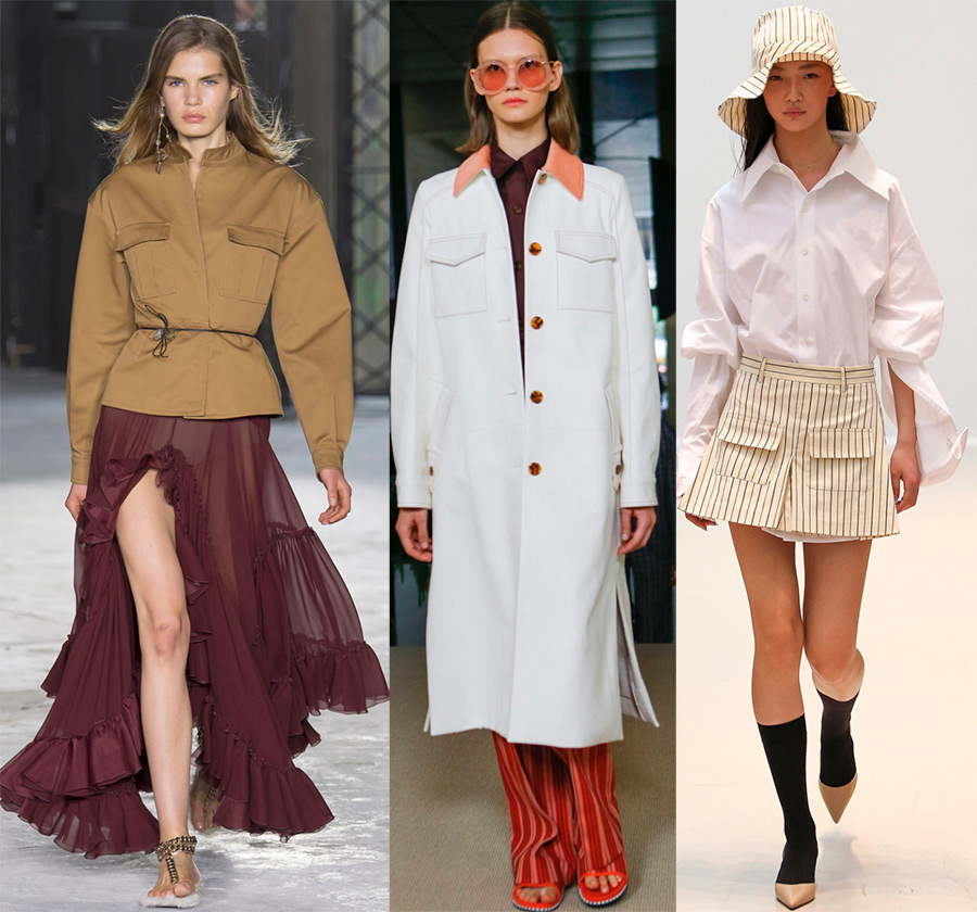 Poches plaquées à rabat