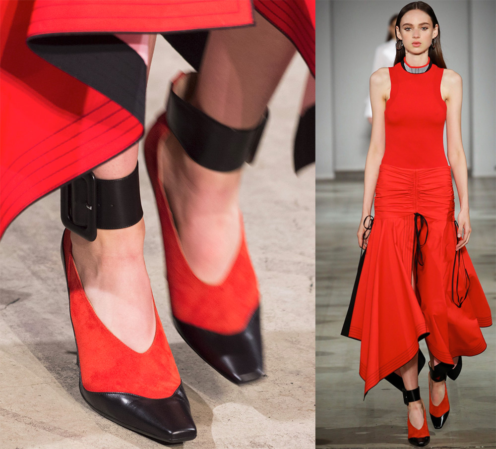 Chaussures rouges et noires