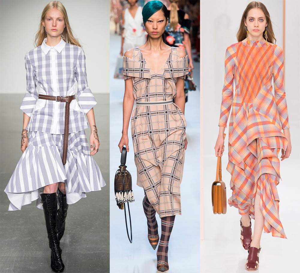 Robes à la mode dans une boîte