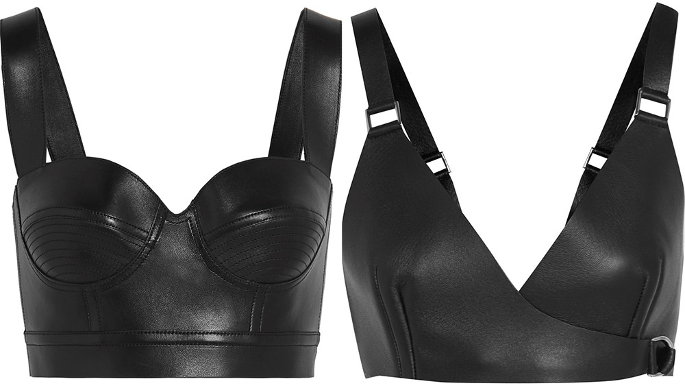 Haut soutien-gorge en cuir