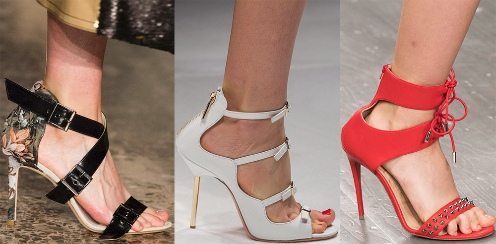 Sandales à talons avec talon