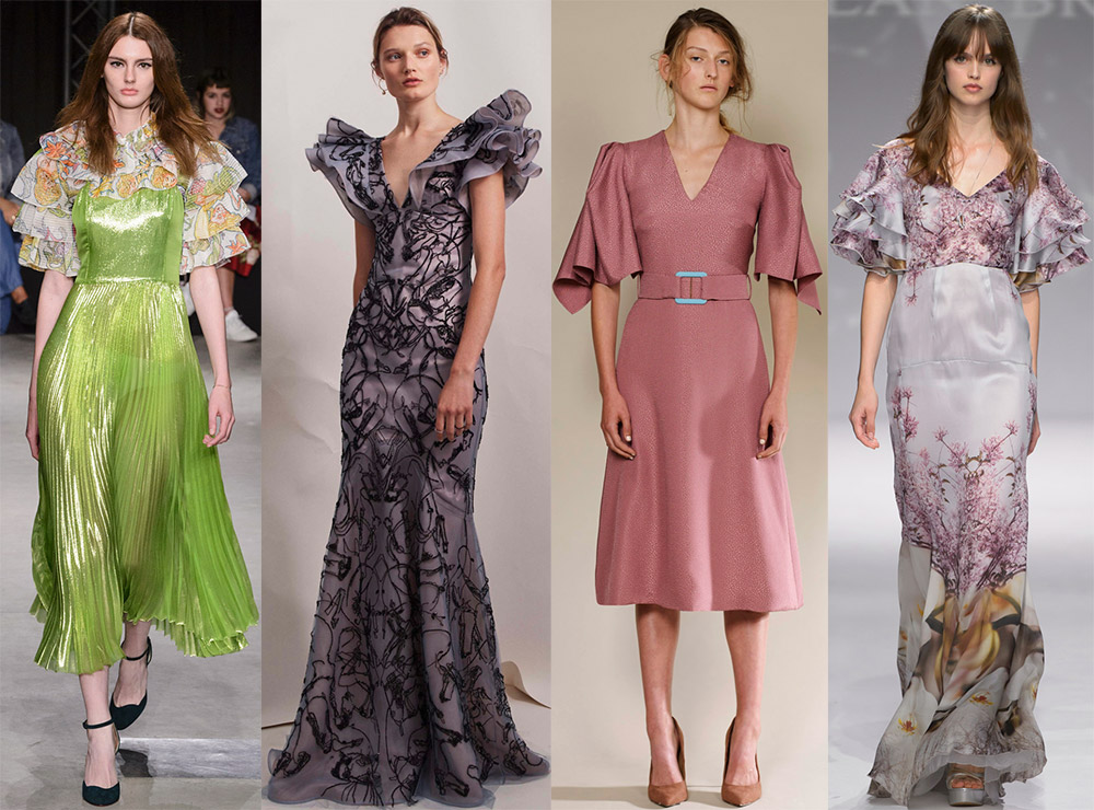 manches volumineuses sur les chemisiers et les robes