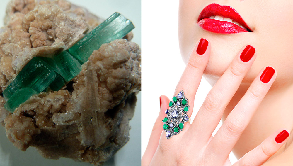 Variété Verdelite de tourmaline