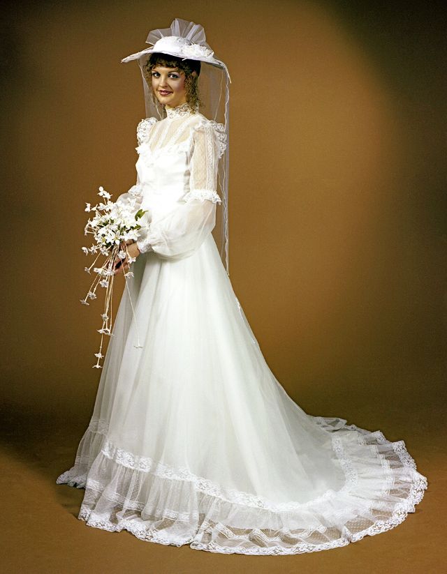 mariée des années 1980