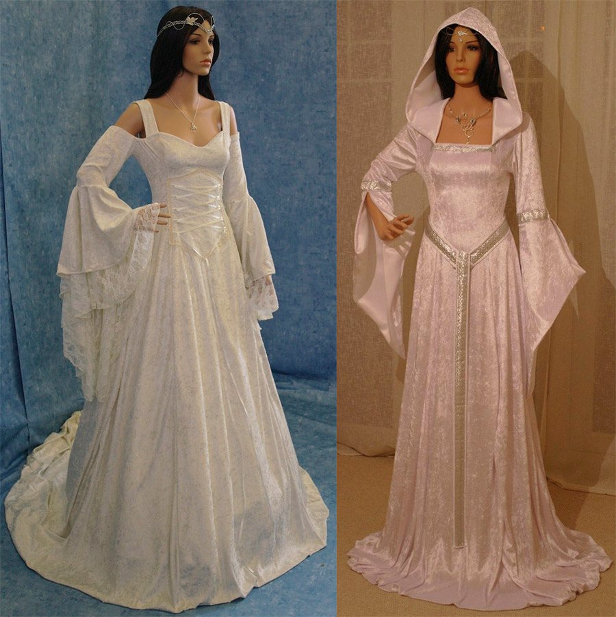 Robe de mariée de style médiéval