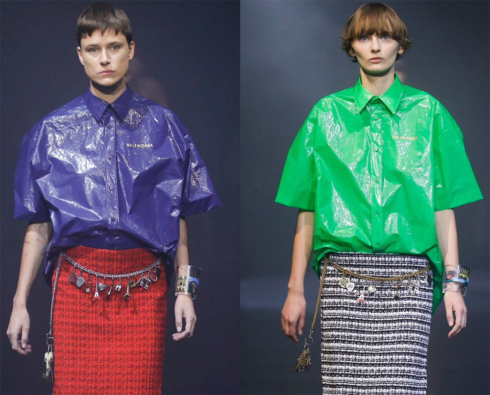 Robes et jupes en PVC - une tendance de la mode