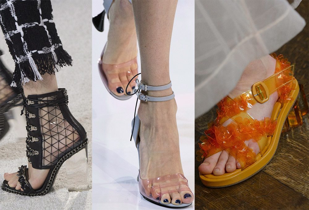 Chaussures en plastique