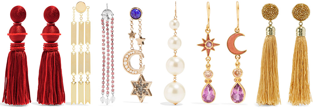 Boucles d'oreilles pour le bal à l'école