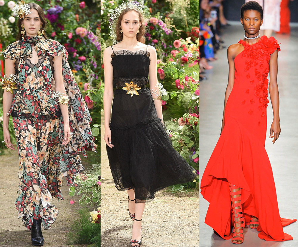 Robes à fleurs en tissu