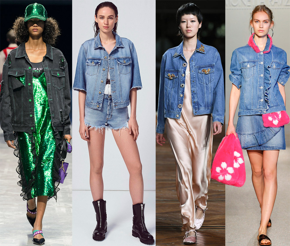 Vestes et vestes en jean à la mode