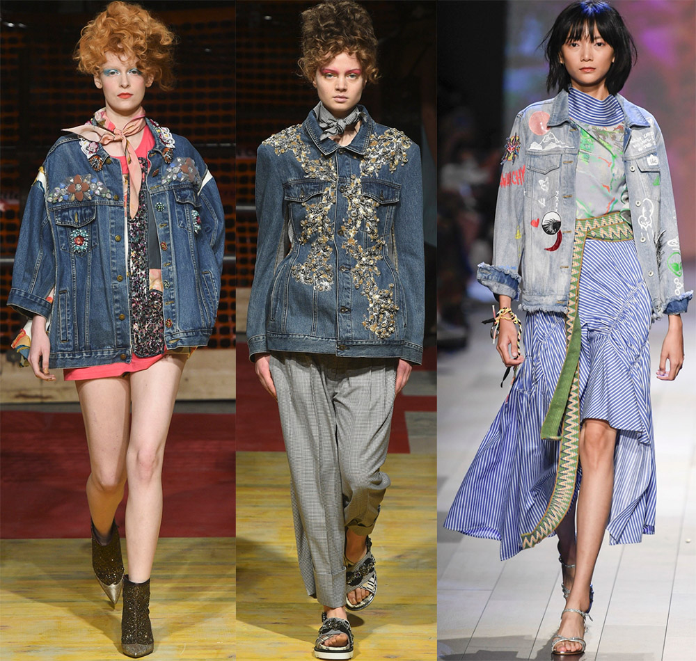 Vestes et vestes en jean à la mode