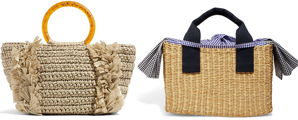 Sacs paille et osier