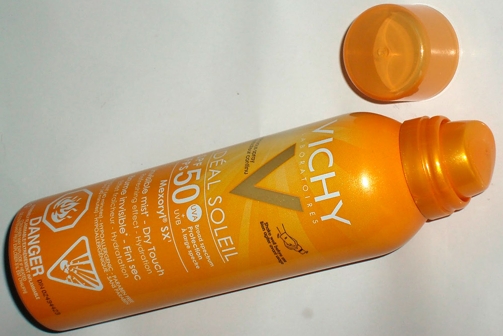 Spray de protection solaire