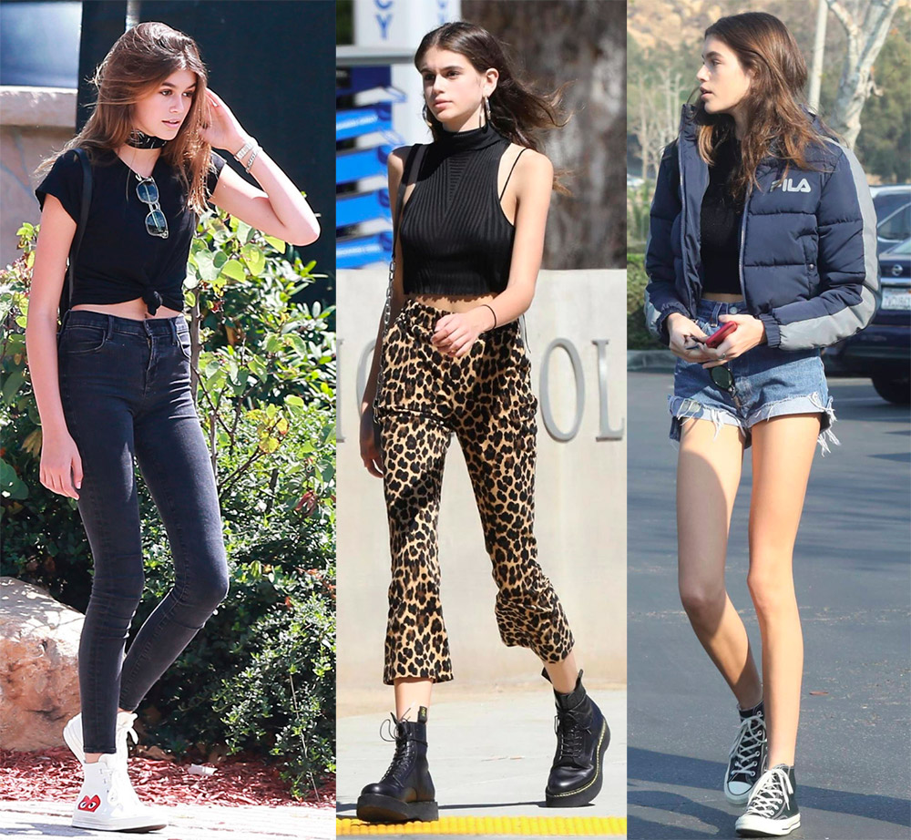 Le style décontracté de Kaia Gerber