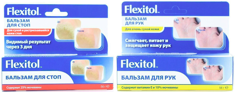 Flexitol pour la peau des pieds et des mains