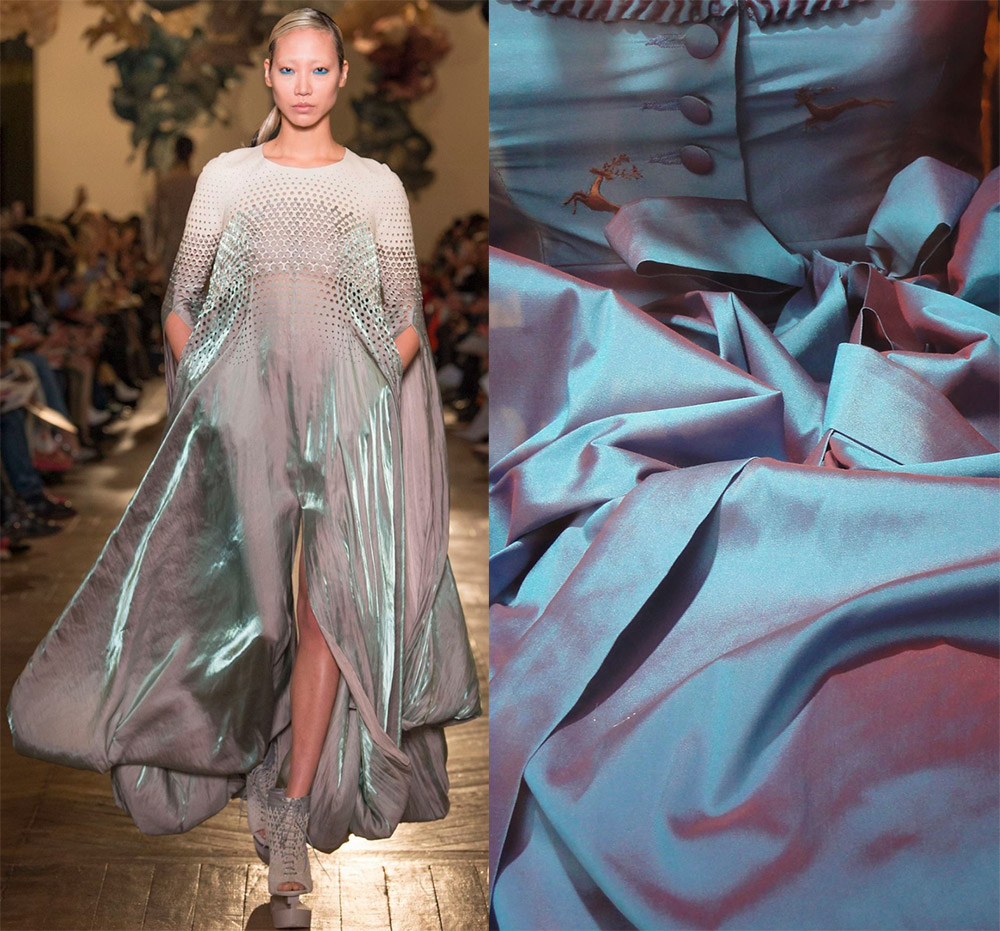 Robe luxueuse avec irisation