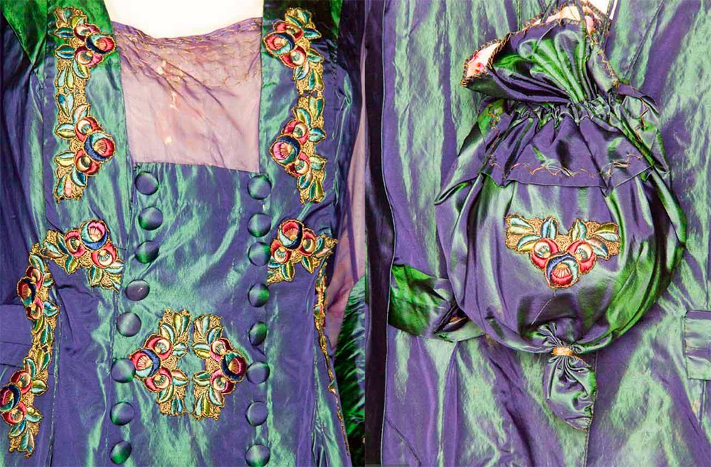 Robe luxueuse avec irisation