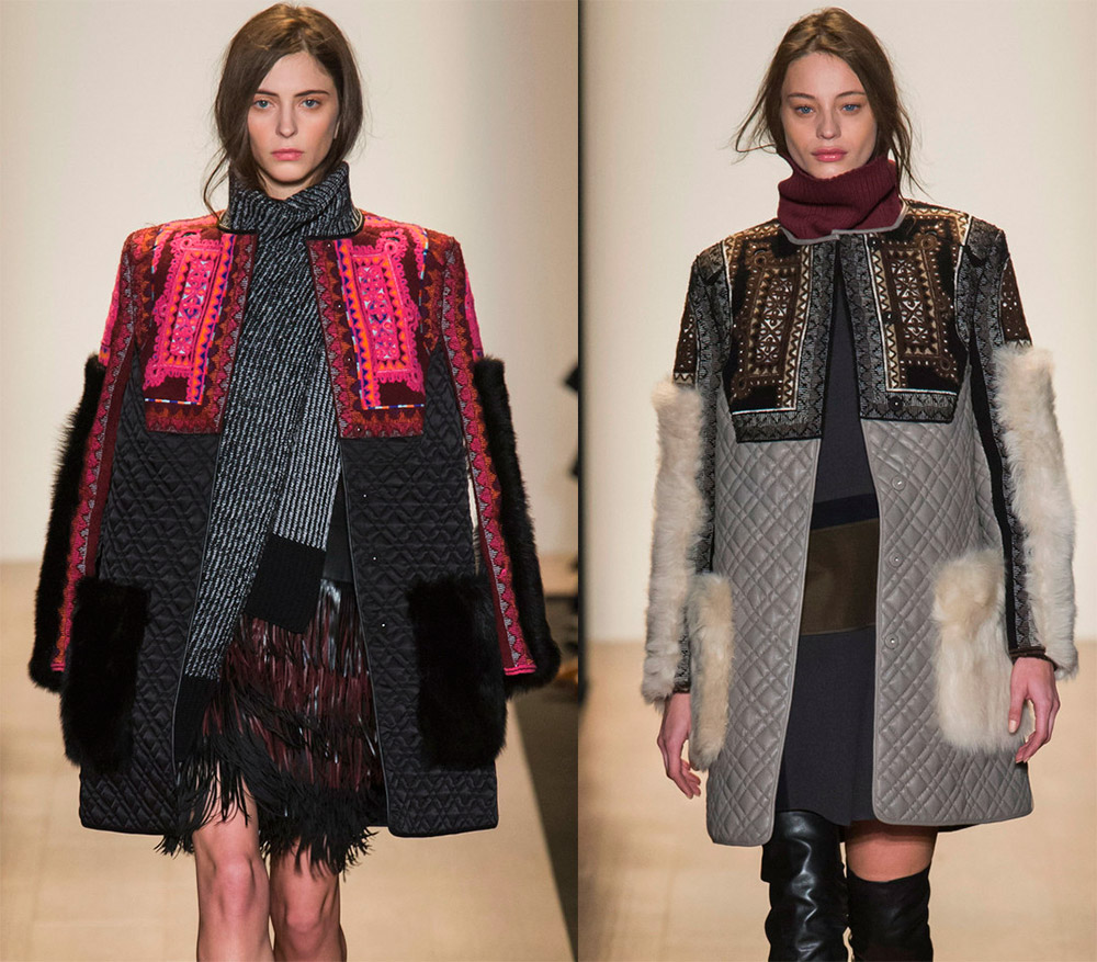 Quilting dans des vêtements à la mode