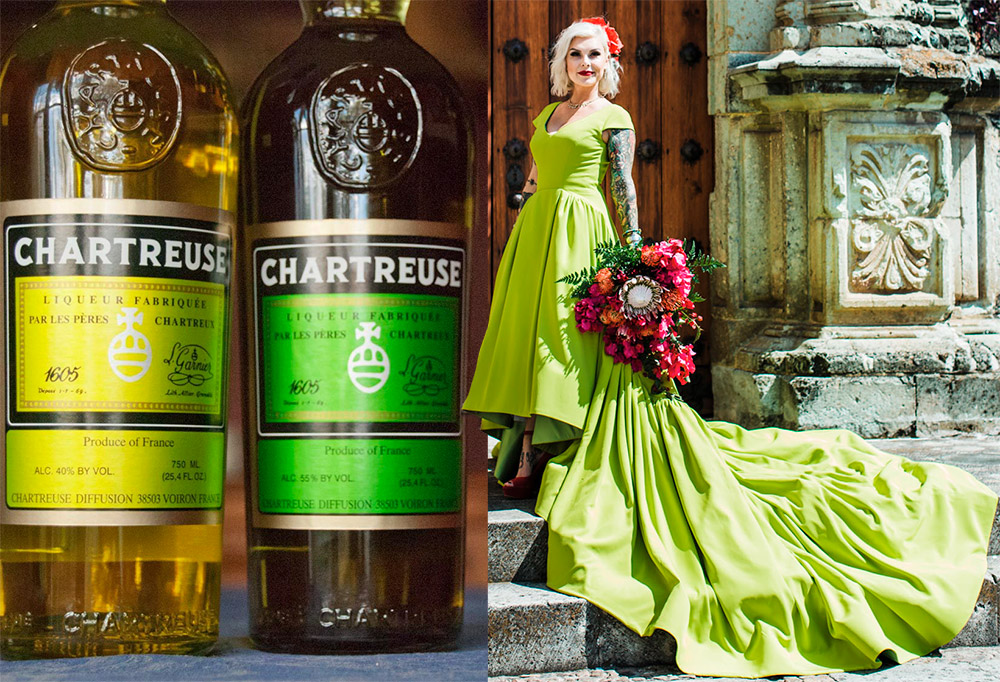 Liqueur Chartreuse et Couleur Chartreuse