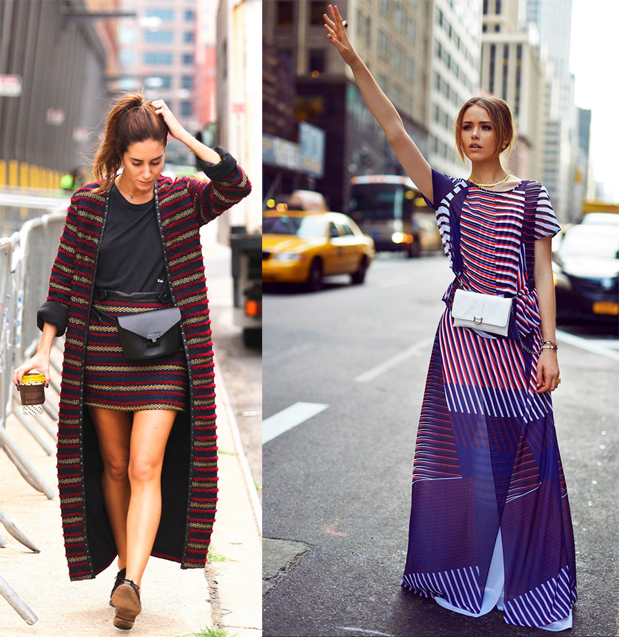 Qu'il est beau de porter des sacs ceinture - images photo