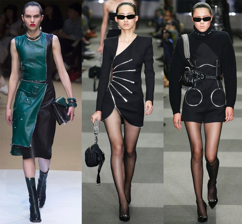 Fermetures éclair sur les vêtements pour femmes