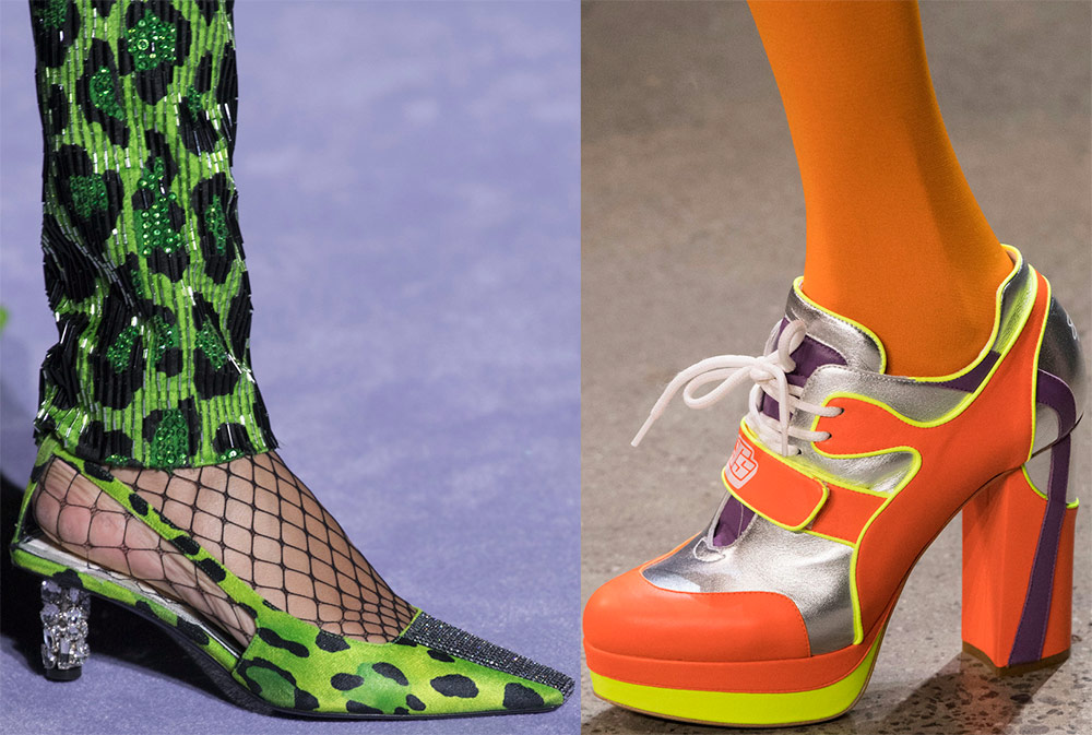 Chaussures pour femmes aux couleurs vives