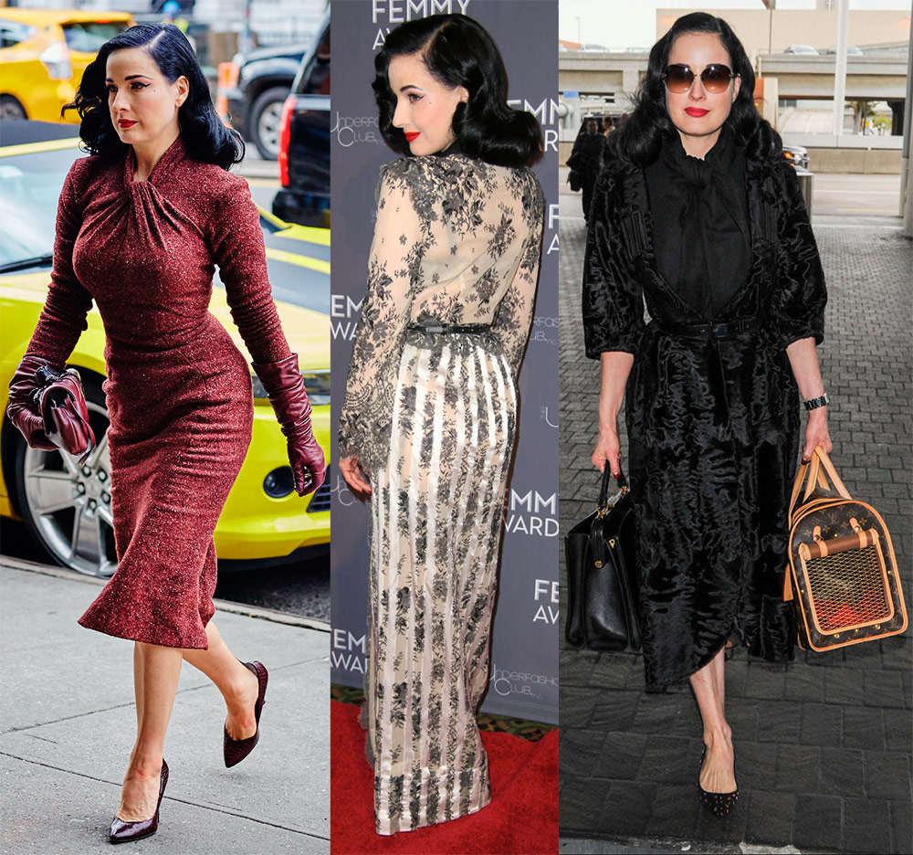 Le style vestimentaire et le maquillage de Dita Von Teese