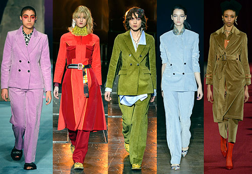 Robes et costumes pour femmes en velours côtelé 2025-2026