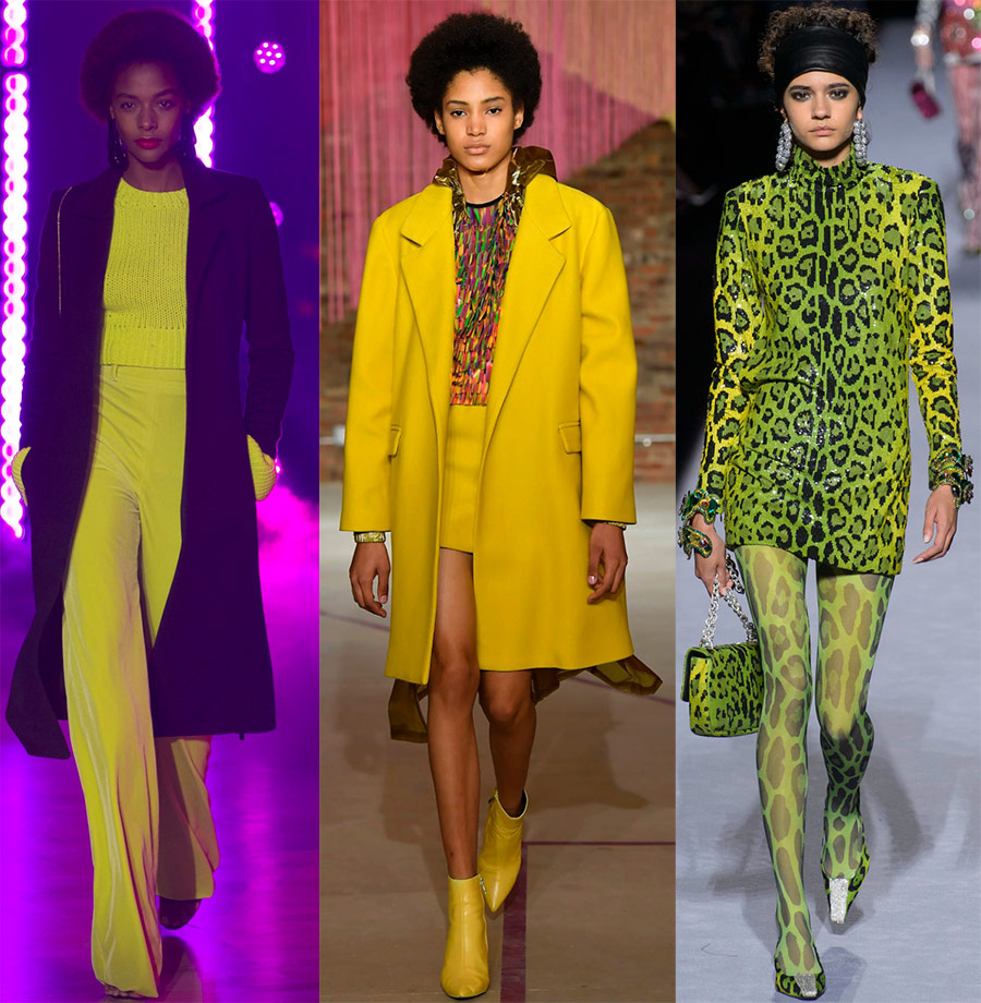 Les teintes acides à la mode