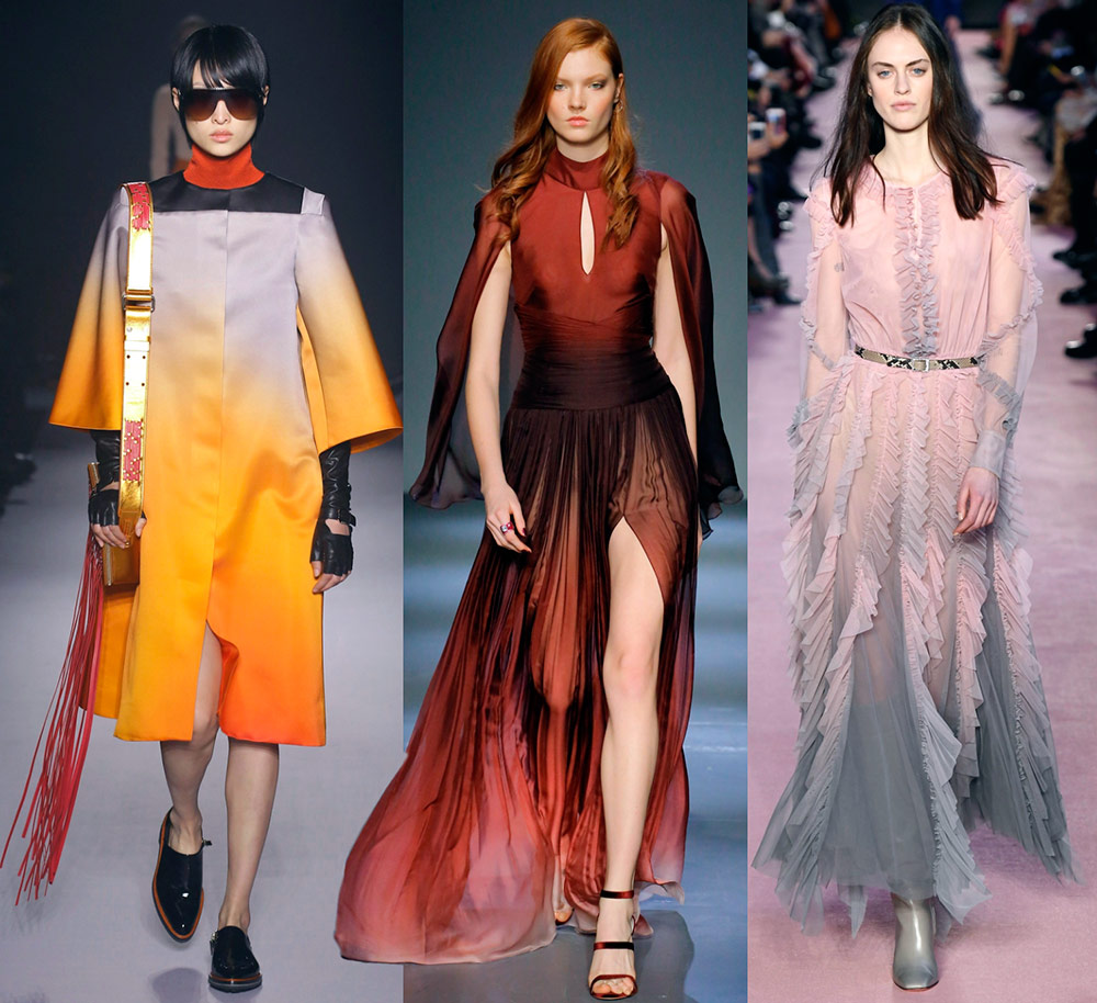 Le dégradé est une tendance de la mode