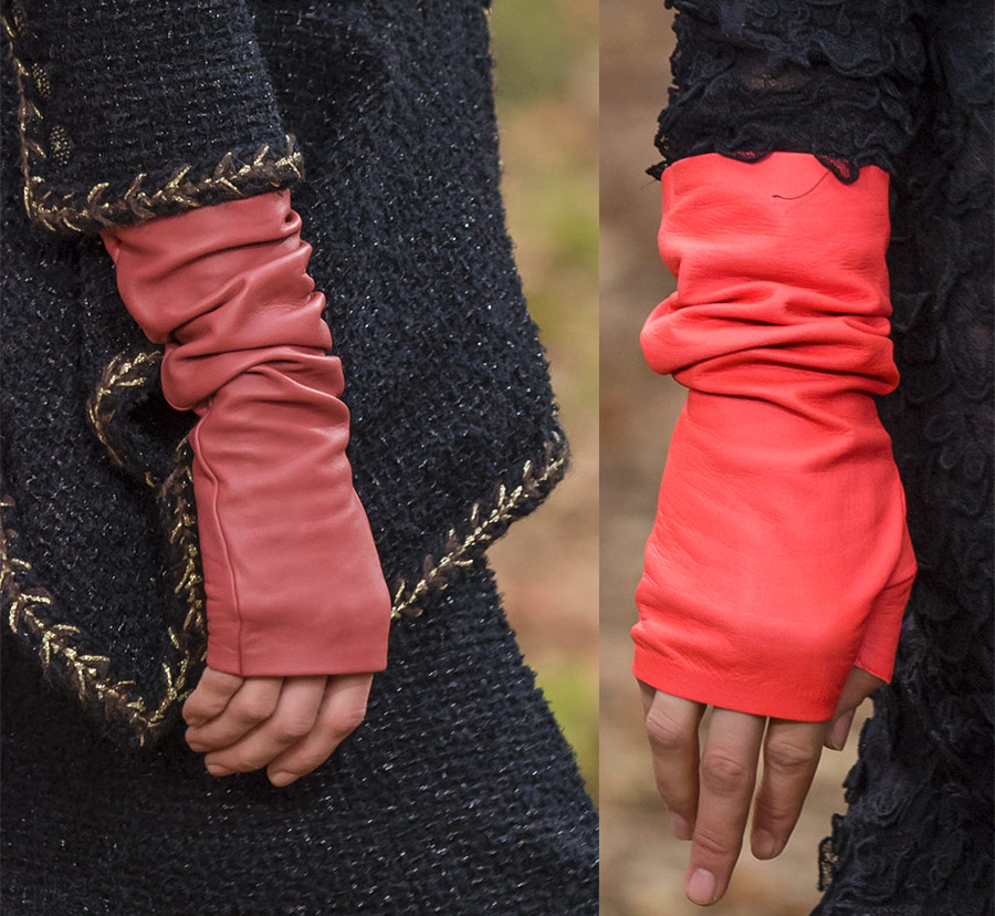 Gants mitaines de Chanel