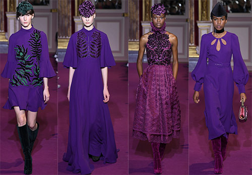 Robe violette - images à la mode 2025-2026