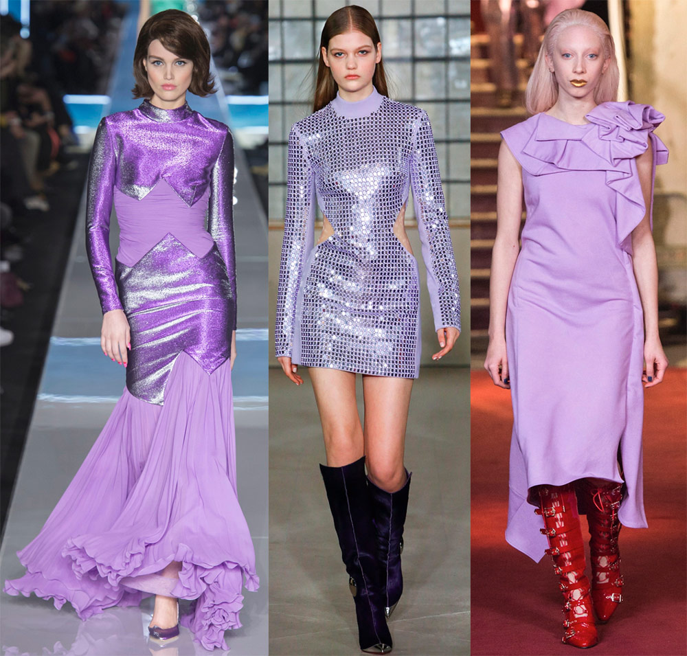 Robes violettes à la mode