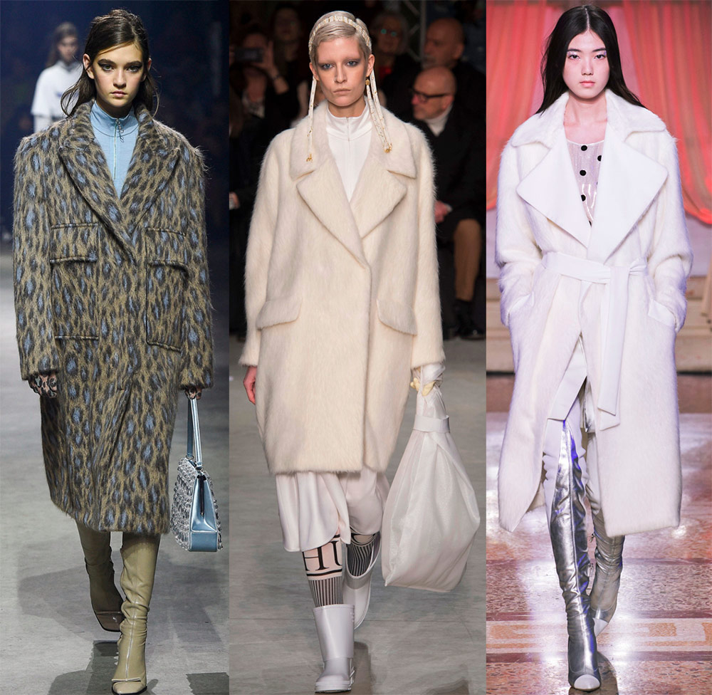 Manteau de mode moelleux